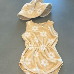 Rylee + Cru Yellow Terry with Daisy and Bucket Hat